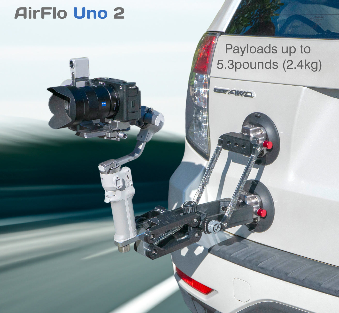 Dual Mount for AFU2 & Dual Suction Cup